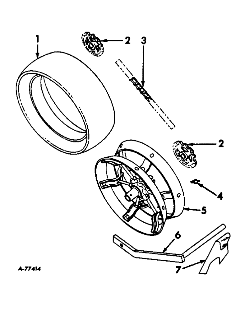 Схема запчастей Case IH 686 - (F-17) - OPEN CENTER PRESS WHEEL, WHEEL SCRAPERS AND ZERO-PRESSURE 