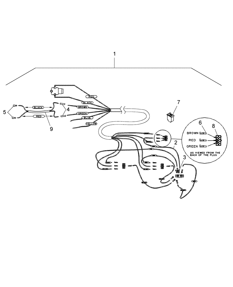 Схема запчастей Case IH DHX301 - (3.03A) - ELECTRICAL ADAPTION, FORE/AFT (06) - ELECTRICAL