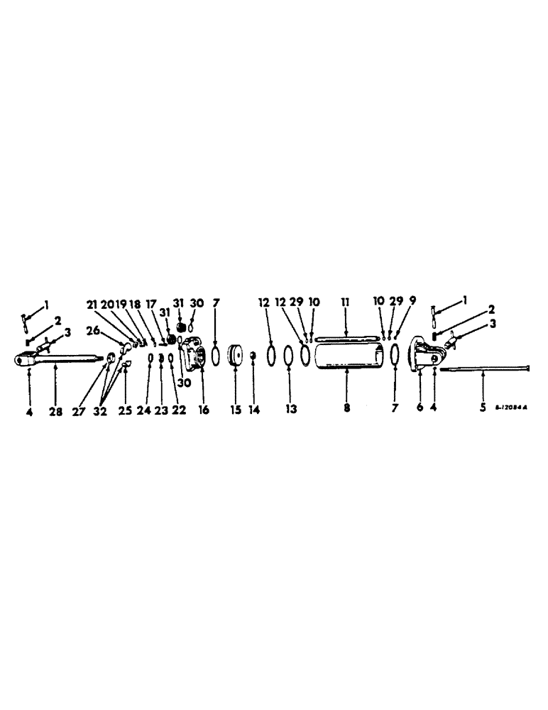 Схема запчастей Case IH 550 - (AB-25) - HYDRAULIC CYLINDER, DOUBLE ACTING 
