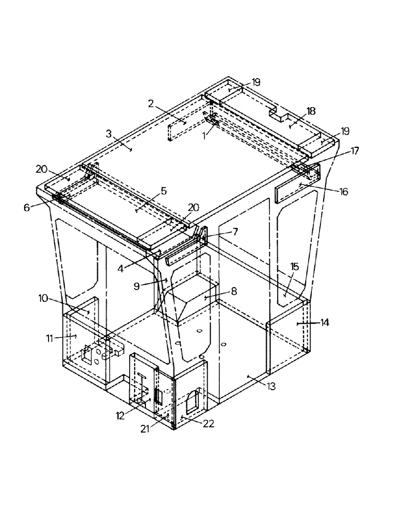 Схема запчастей Case IH KP-525 - (01-04) - CAB INSULATION & VINYL (10) - CAB