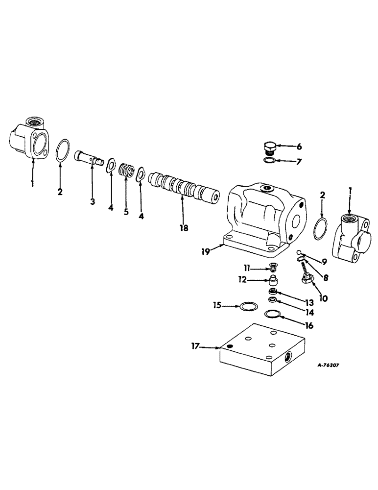 Схема запчастей Case IH 315 - (F-40) - HYDRAULICS SYSTEM, STEERING VALVE (07) - HYDRAULIC SYSTEM