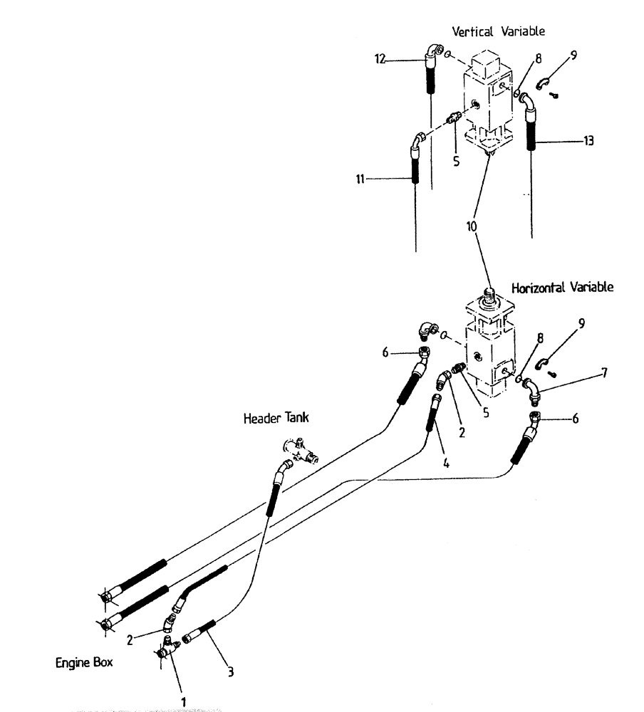 Схема запчастей Case IH 7000 - (B06-15) - HYDRAULIC CIRCUIT, (PRIMARY VARIABLE EXTRACTOR), UP TO AND Hydraulic Components & Circuits