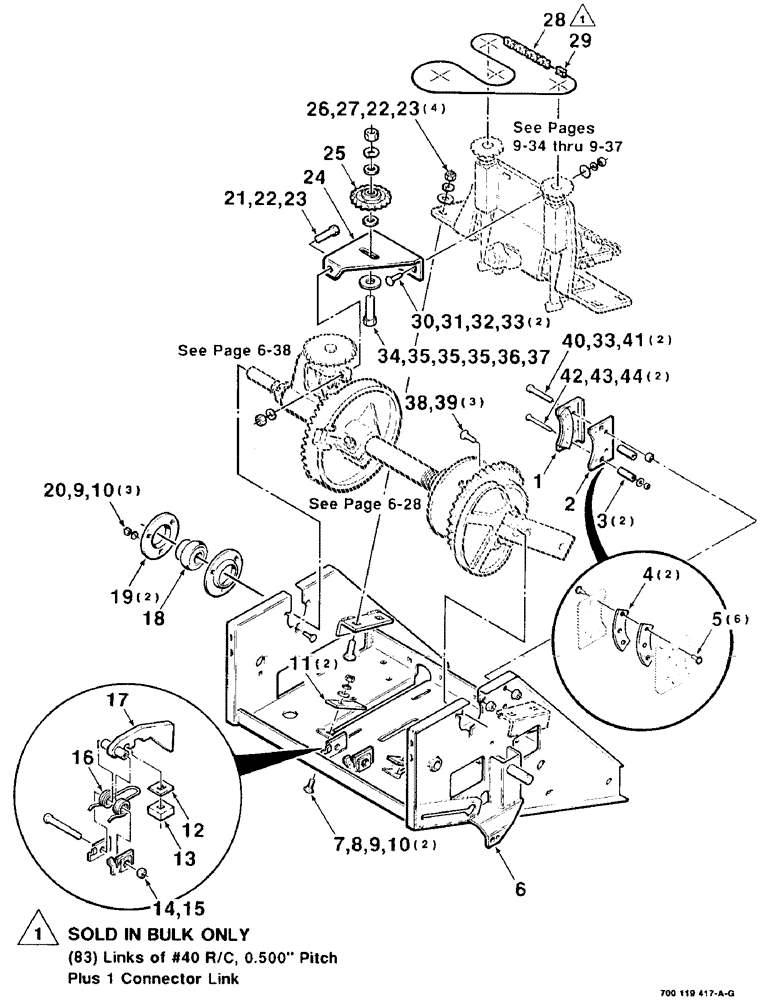 Схема запчастей Case IH 8545 - (6-26) - TWISTER CONTROL ASSEMBLY (WIRE) (14) - BALE CHAMBER