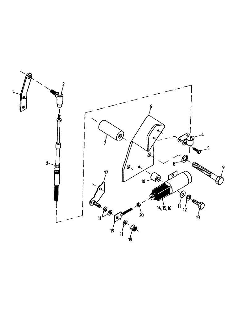 Схема запчастей Case IH 7000 - (C04-02) - ENGINE SHUTDOWN AND THROTTLE, 125 Engine & Engine Attachments
