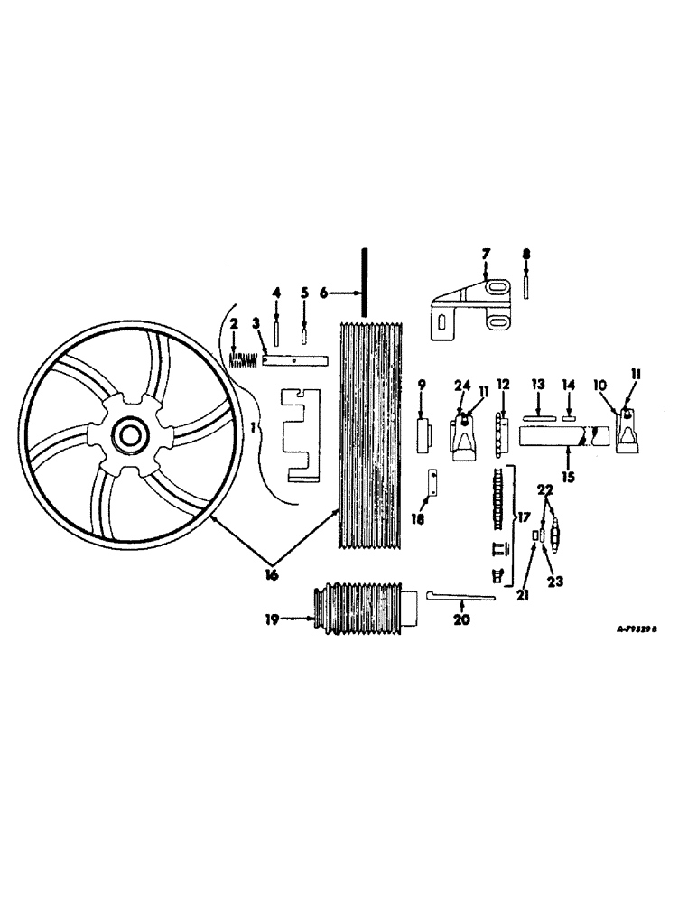 Схема запчастей Case IH 85 - (A-10) - BELT DRIVE AND CONNECTIONS 