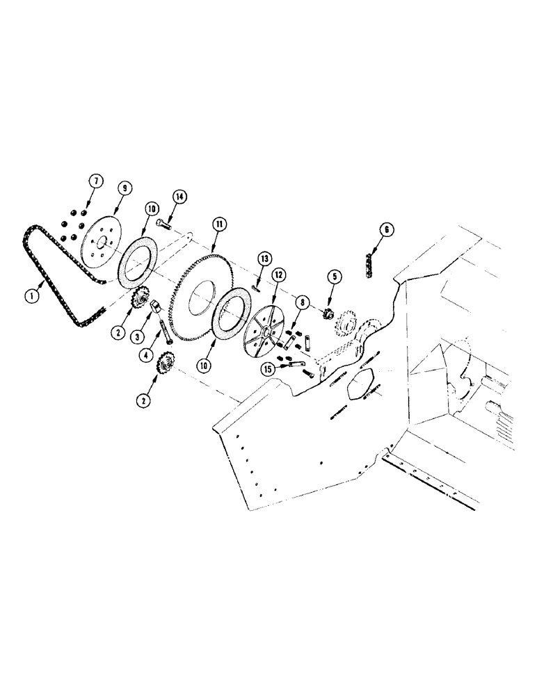 Схема запчастей Case IH 675 - (40) - REEL DRIVE 