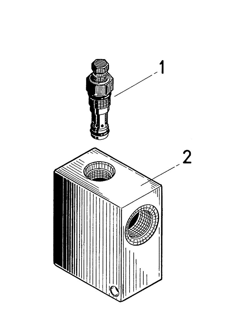 Схема запчастей Case IH 7700 - (B04-40) - HYDRAULICS, RELIEF VALVE, 7700 TRACK ADJUST Hydraulic Components & Circuits