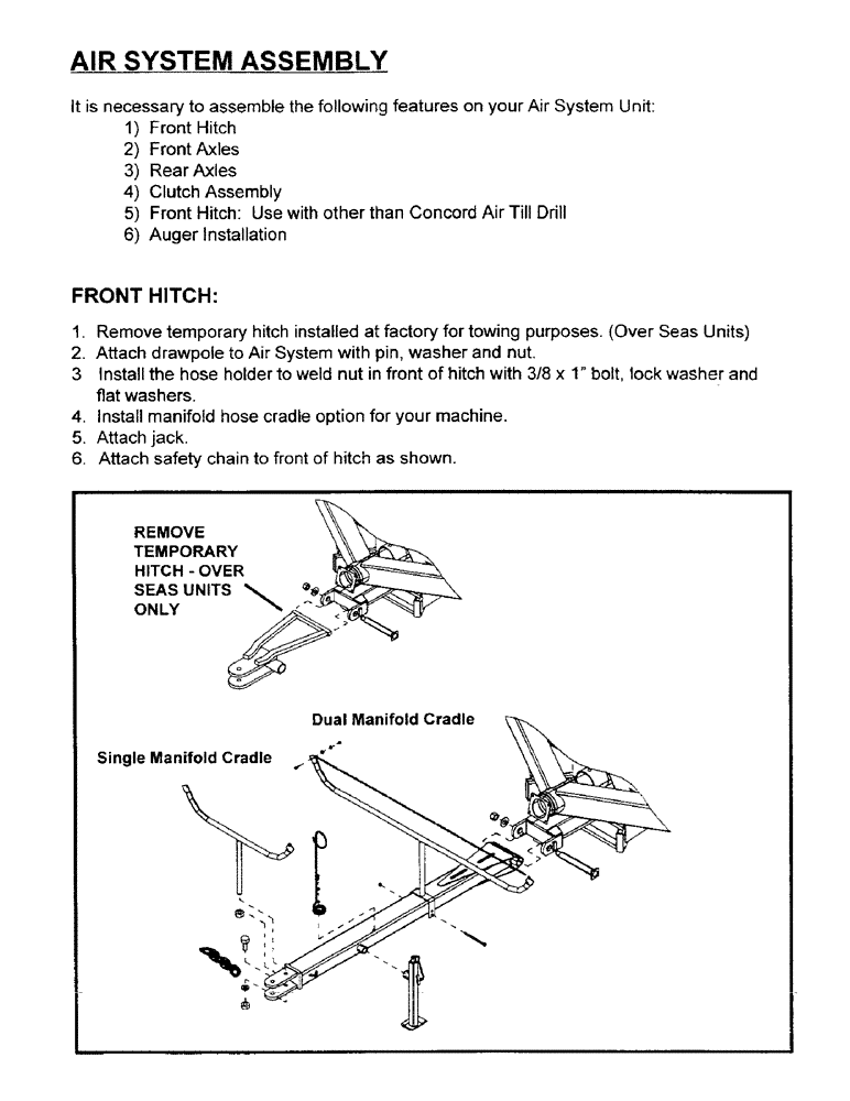 Схема запчастей Case IH 2000 - (A02) - AIR SYSTEM ASSEMBLY/FRONT HITCH 