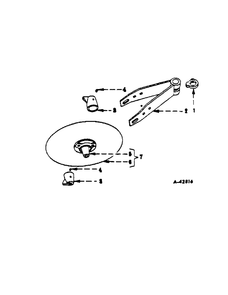 Схема запчастей Case IH 210 - (N-04[B]) - ROLLING COLTERS, ONE PER FURROW 