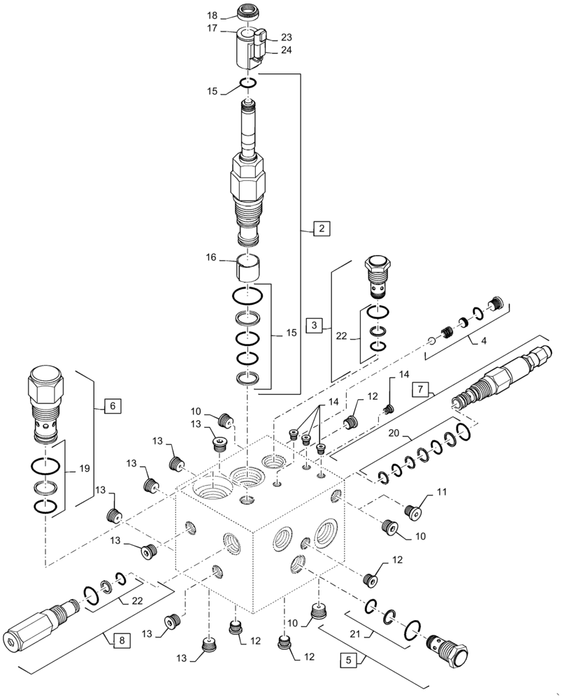 Схема запчастей Case IH 1200PT - (A.10.A[80]) - BULK FILL - VALVE PLANTER PTO DRIVE 431468A1 A - Distribution Systems