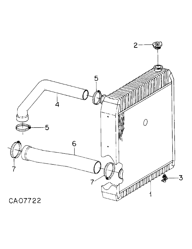 Схема запчастей Case IH 3688HC - (06-06) - COOLING, RADIATOR AND CONNECTIONS, 3688 AND 3688HC TRACTORS Cooling