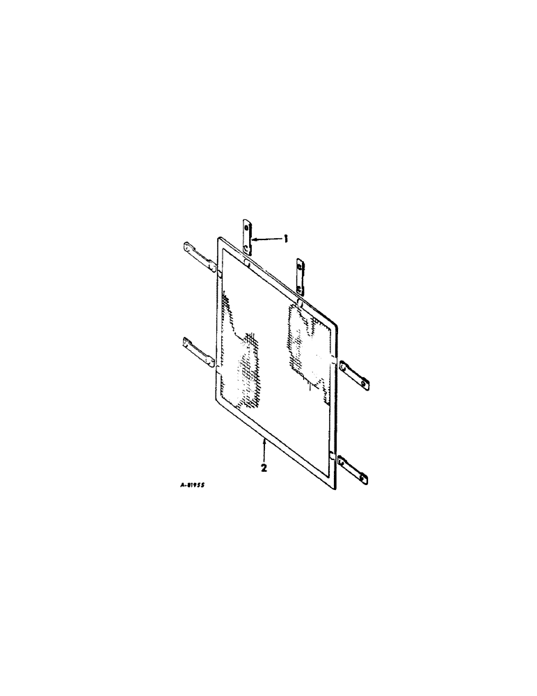 Схема запчастей Case IH 806 - (A-12) - CHASSIS, RADIATOR & SHEET METAL, RADIATOR AUXILIARY SCREEN Chassis, Radiator & Sheet Metal