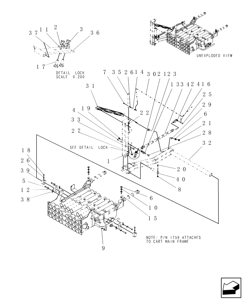 Схема запчастей Case IH ADX3260 - (L.10.F[30]) - ADX3260 MANIFOLD LIFT ARM L - Field Processing