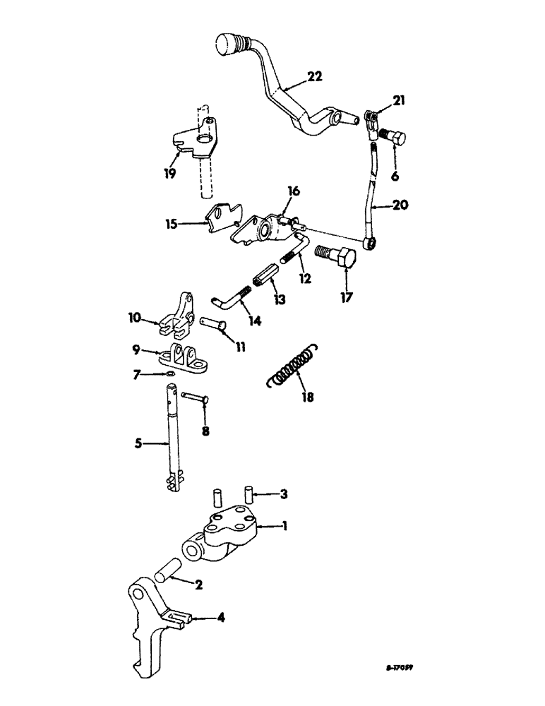 Схема запчастей Case IH 1456 - (04-04) - BRAKES, PARKING LOCK, HAND OPERATED, RANGE TRANSMISSION (5.1) - BRAKES