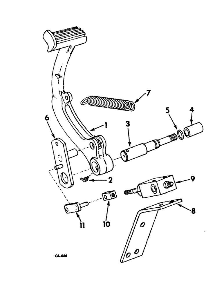 Схема запчастей Case IH 2826 - (07-62) - DRIVE TRAIN, FOOT-N-INCH CONTROLS, HYDROSTATIC DRIVE TRACTORS (04) - Drive Train