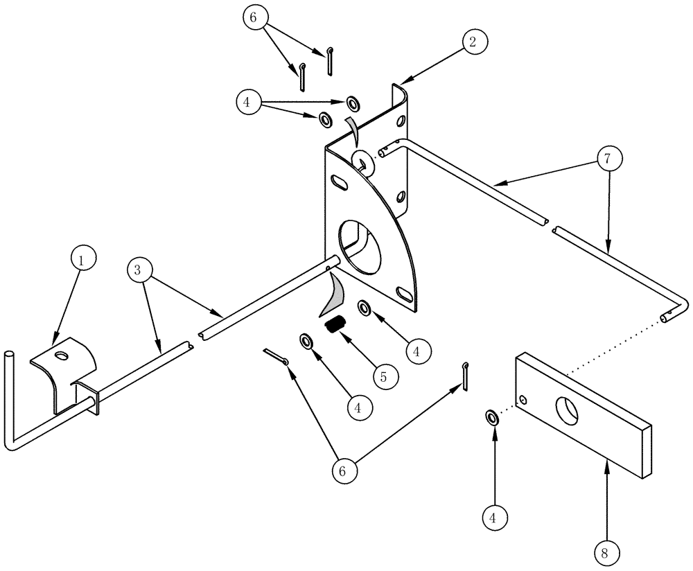 Схема запчастей Case IH CPX610 - (09D-23) - FRONT BASKET LOCK (16) - BASKET