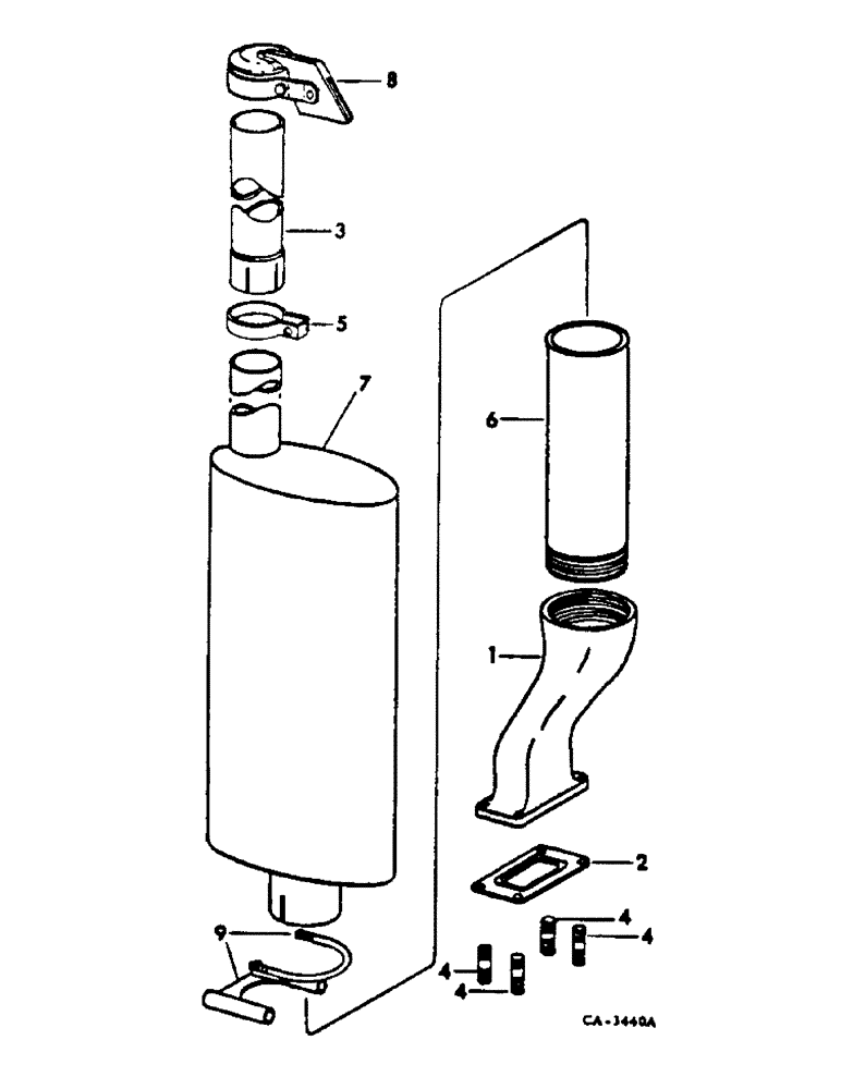 Схема запчастей Case IH 2400 - (12-08) - POWER, VERTICAL EXHAUST, DIESEL ENGINE TRACTORS Power