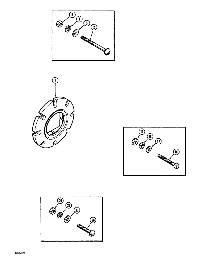 Схема запчастей Case IH 8940 - (6-098) - REAR WHEEL WEIGHT, PRIOR TO P.I.N. JJA0083000 (06) - POWER TRAIN