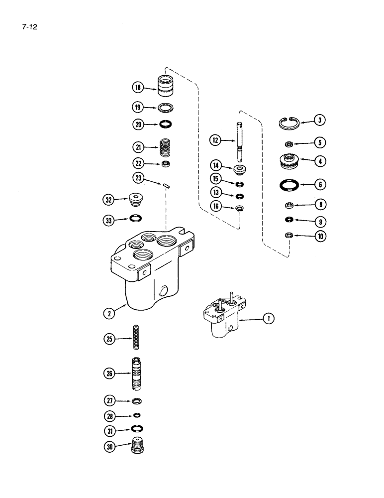 Схема запчастей Case IH 3394 - (7-12) - MASTER POWER BRAKE VALVE (07) - BRAKES