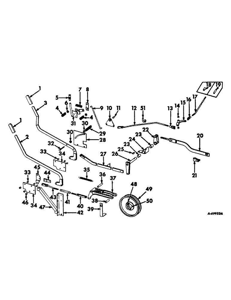 Схема запчастей Case IH 403 - (110) - SEPARATOR DRIVE CLUTCH AND THROTTLE CONTROL, S/N 805 AND BELOW (72) - SEPARATION