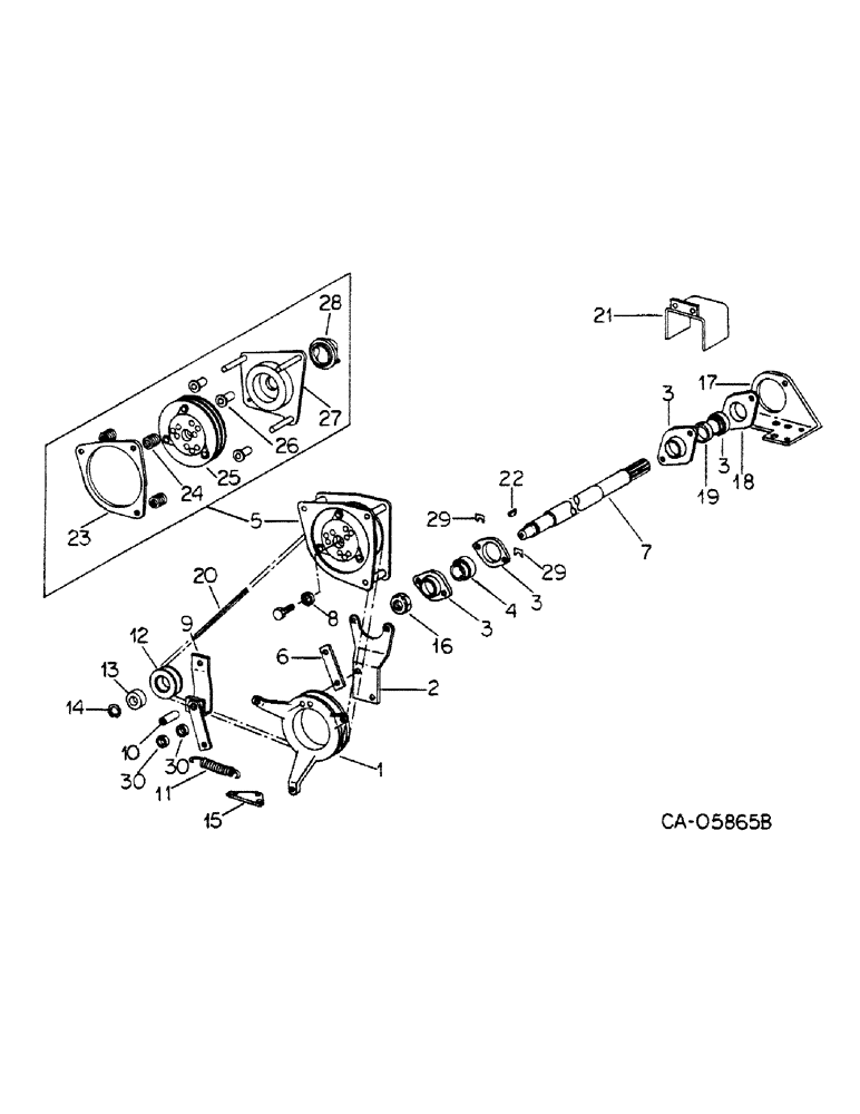 Схема запчастей Case IH 184 - (07-14) - DRIVE TRAIN, INDEPENDENT POWER TAKE-OFF, 184 TRACTOR (04) - Drive Train