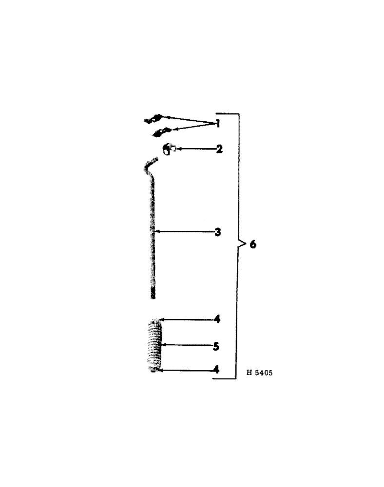 Схема запчастей Case IH 75 - (06-04[A]) - FLEXIBLE HOSE SUPPORT 