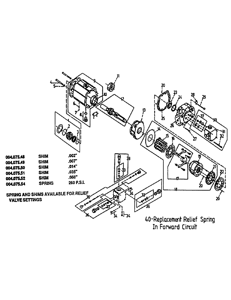 Схема запчастей Case IH 7000 - (B03-20) - HYDRAULIC MOTOR, TRACTION Hydraulic Components & Circuits