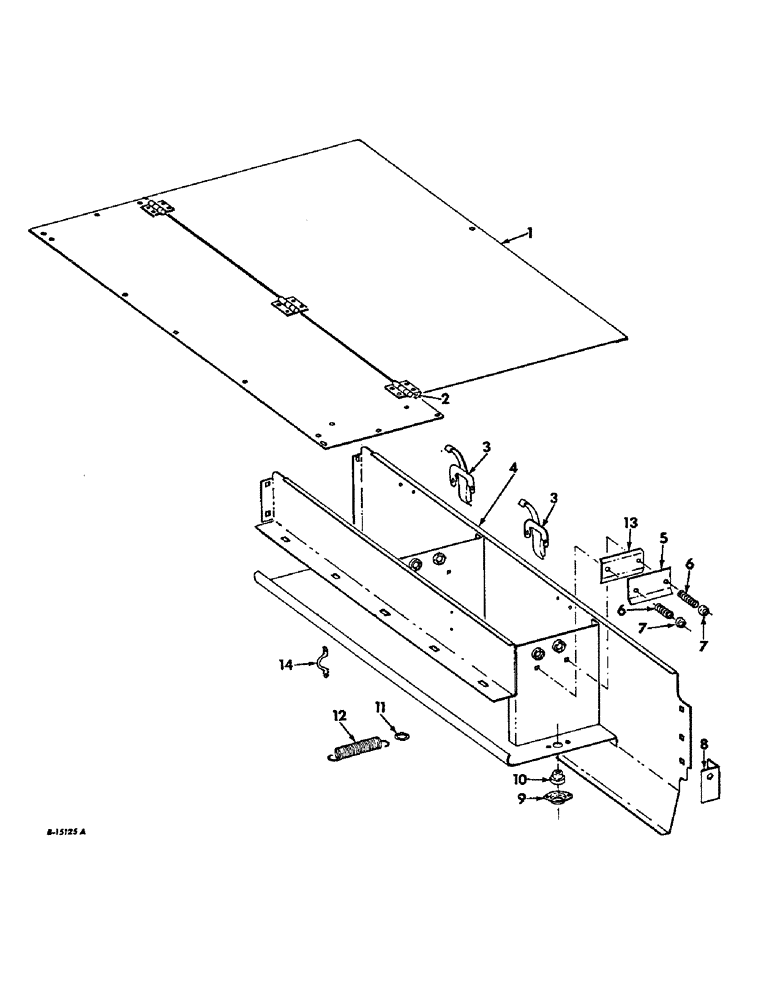 Схема запчастей Case IH 420 - (D-22) - TWINE CHEST 
