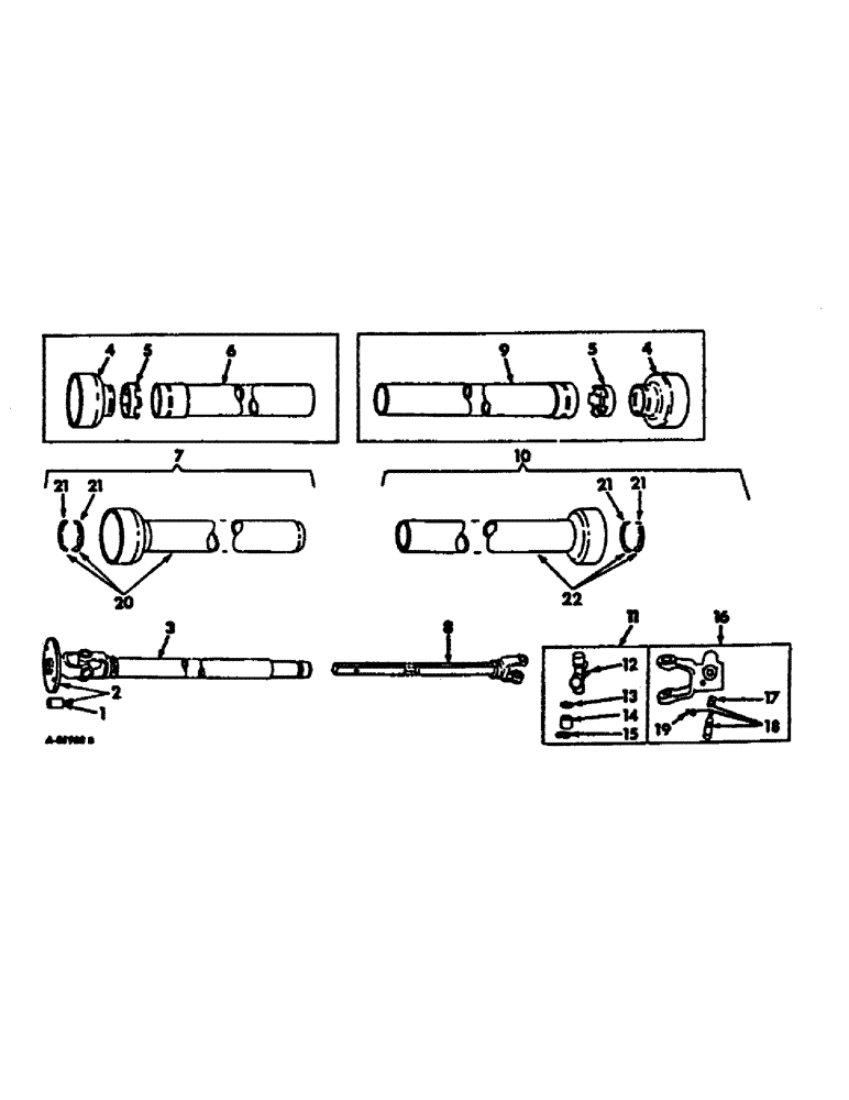 Схема запчастей Case IH 48 - (B-16) - POWER TAKE-OFF DRIVE, HEAVY DUTY, ROCKWELL 
