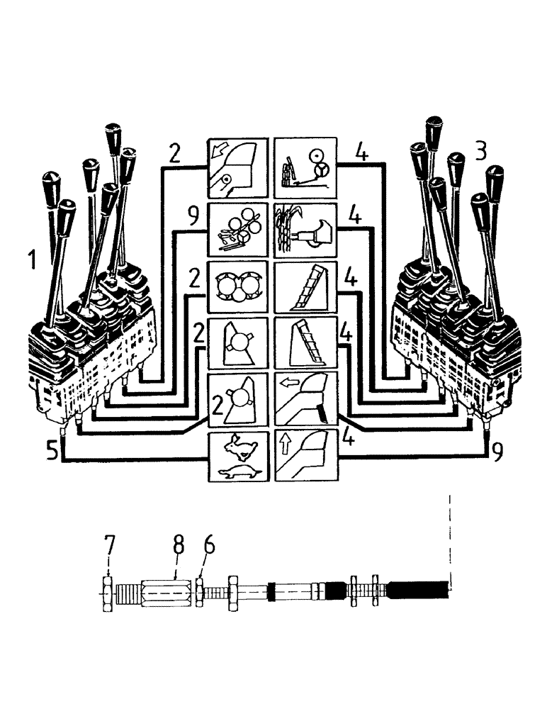 Схема запчастей Case IH 7000 - (A04-06) - MAINFRAME, HAND CONTROLS Mainframe & Functioning Components