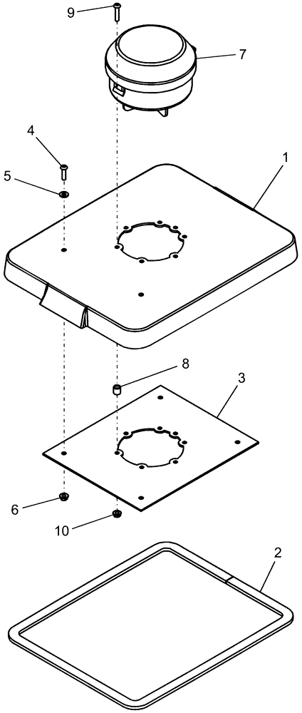 Схема запчастей Case IH 1250 - (75.110.05) - GRANULAR CHEMICAL - ATTACHMENT, CLOSED (75) - SOIL PREPARATION