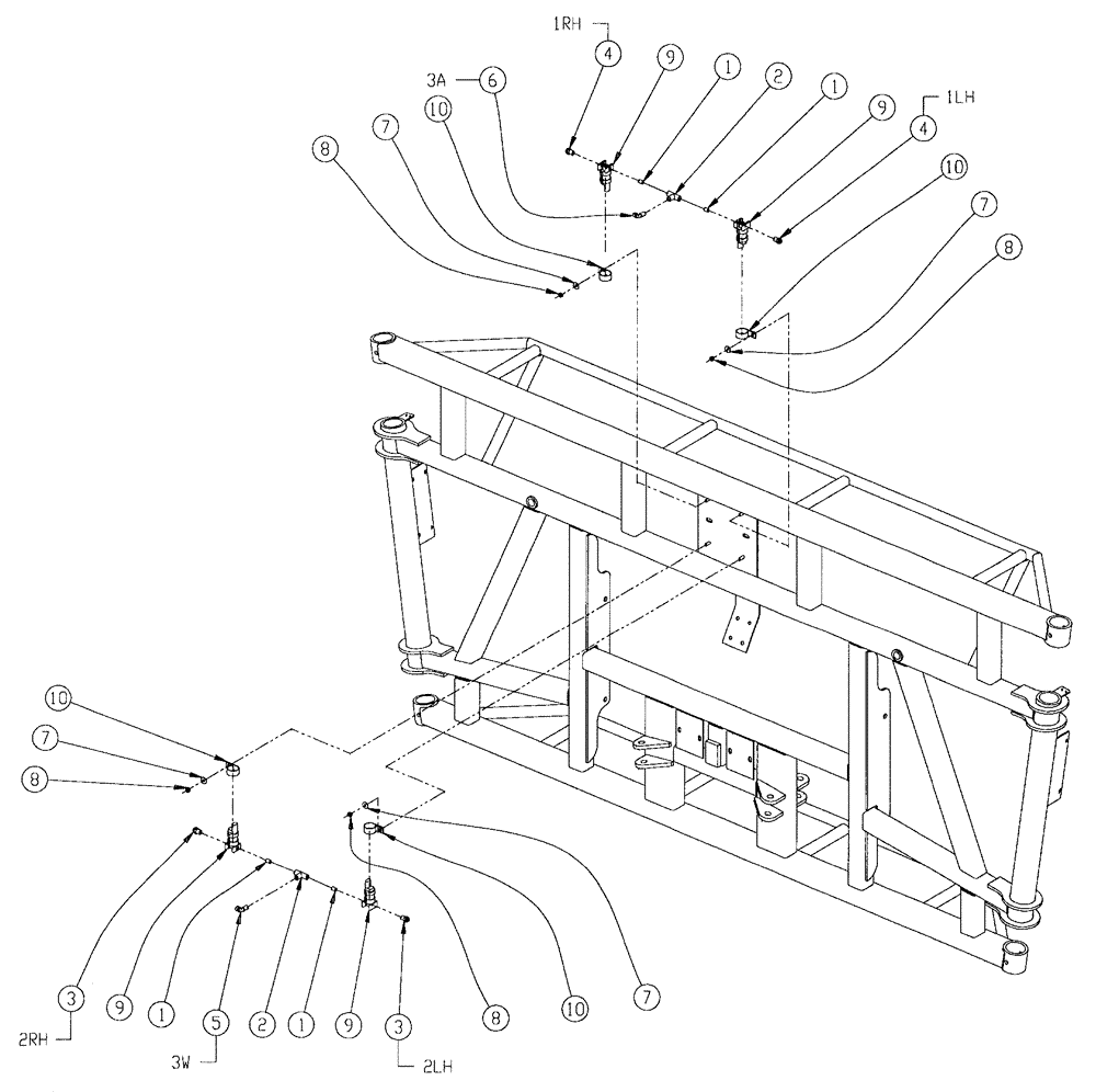 Схема запчастей Case IH SPX4260 - (260) - FOAM MARKER SOLENOID GROIP (78) - SPRAYING