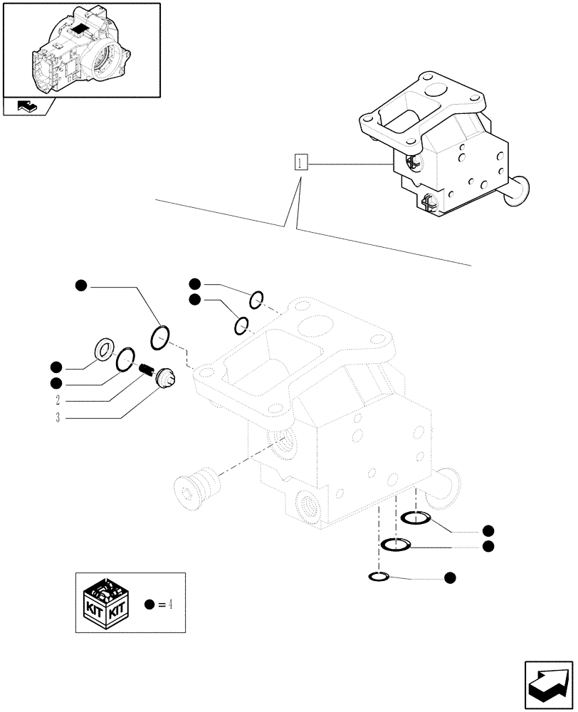 Схема запчастей Case IH PUMA 165 - (1.82.7/ C) - REMOTE CONTROL VALVES BODY - BREAKDOWN (07) - HYDRAULIC SYSTEM