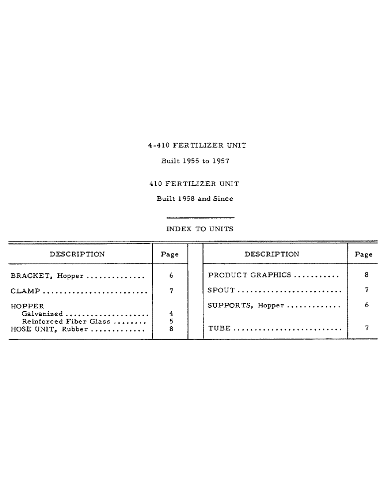 Схема запчастей Case IH 4-410 - (AG-3) - 4-410 FERTILIZER UNIT 