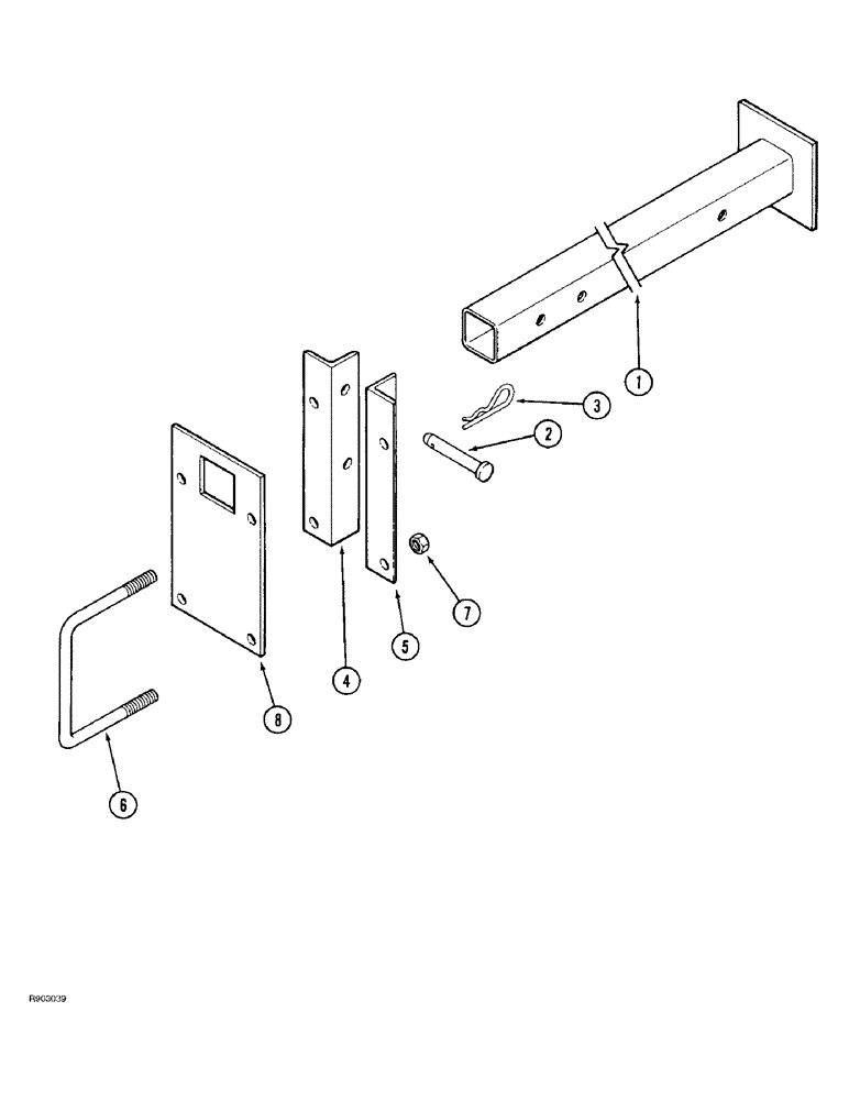 Схема запчастей Case IH 184 - (9-14) - STORAGE STAND 