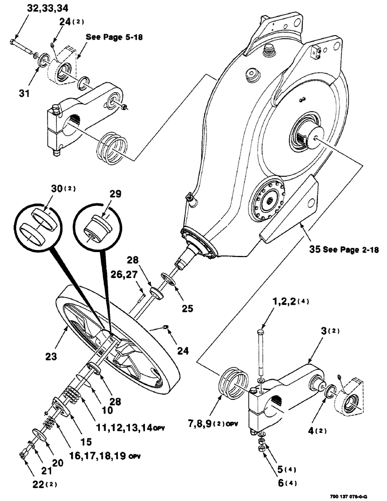 Схема запчастей Case IH 8585 - (2-14) - GEAR ASSEMBLY FINAL Driveline