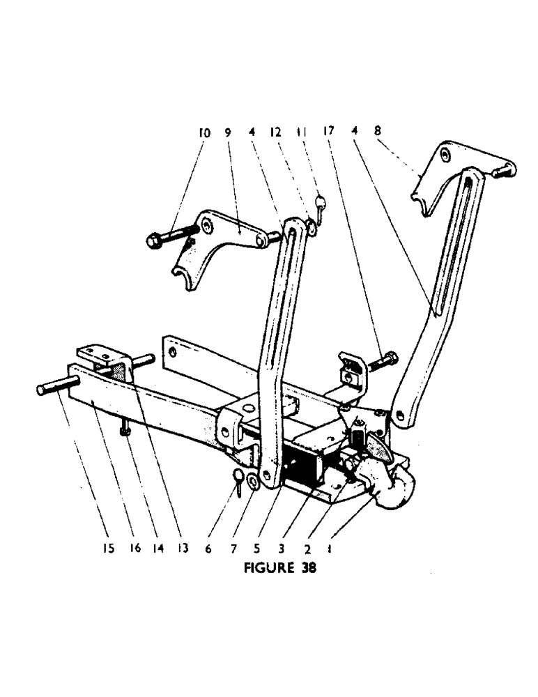 Схема запчастей Case IH 880F - (57) - PICK-UP HITCH, OPTIONAL EQUIPMENT Drawbars & Hitches