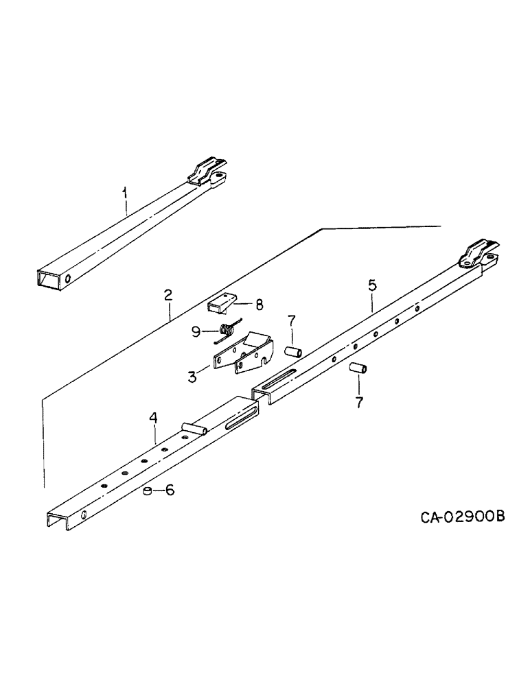 Схема запчастей Case IH VARIOUS - (D-37) - HITCH TONGUE, BUILT 1972 TO 1980 