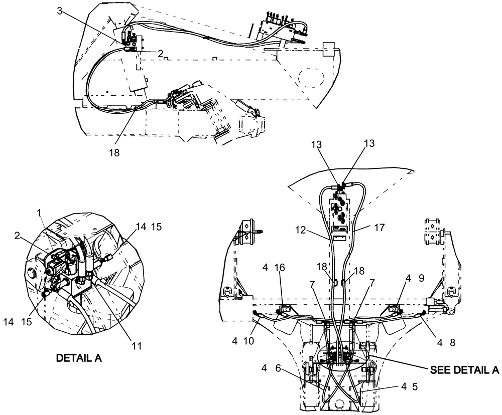 Схема запчастей Case IH 1260 - (35.220.04) - HYDRAULICS - STEERABLE (35) - HYDRAULIC SYSTEMS
