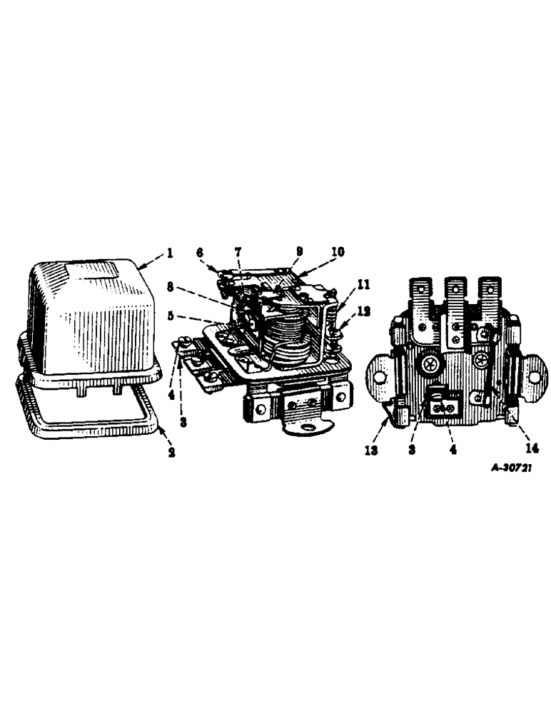 Схема запчастей Case IH FARMALL C - (066) - ELECTRICAL SYSTEM, VOLTAGE REGULATOR, DELCO-REMY, 6-VOLT (06) - ELECTRICAL SYSTEMS