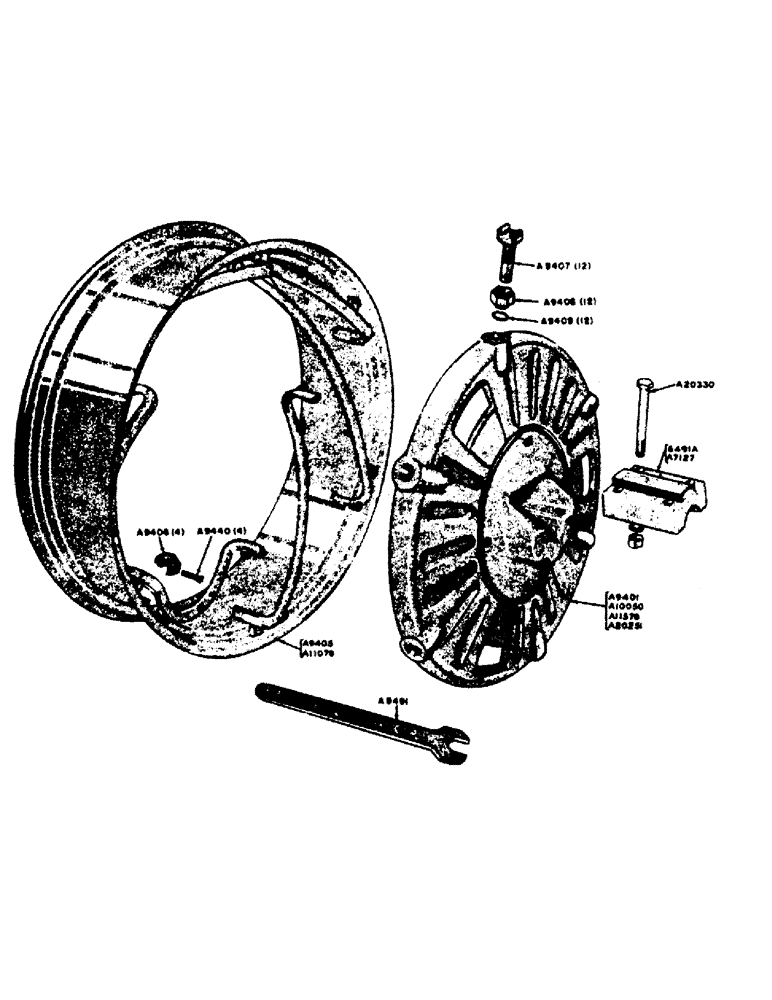 Схема запчастей Case IH 700 - (128) - POWER ADJUSTABLE TREAD REAR WHEELS, SPECIAL FOR GENERAL PURPOSE TRACTORS (06) - POWER TRAIN