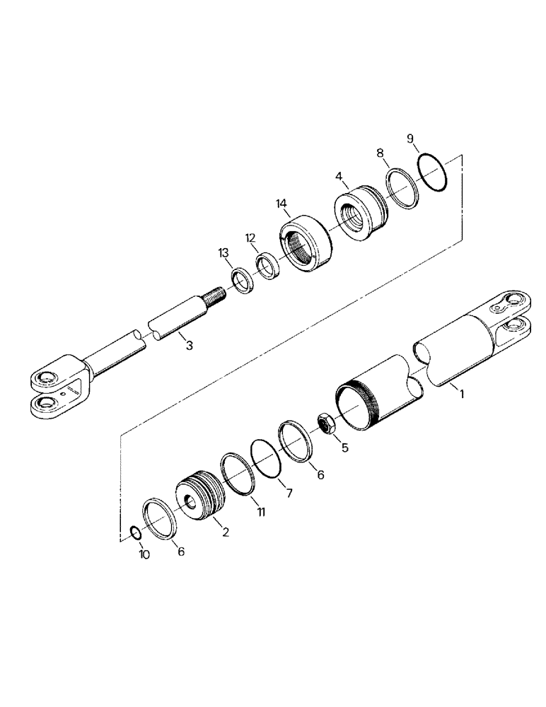 Схема запчастей Case IH KR-1280 - (08-13) - STEERING CYLINDER ASSEMBLY (07) - HYDRAULICS