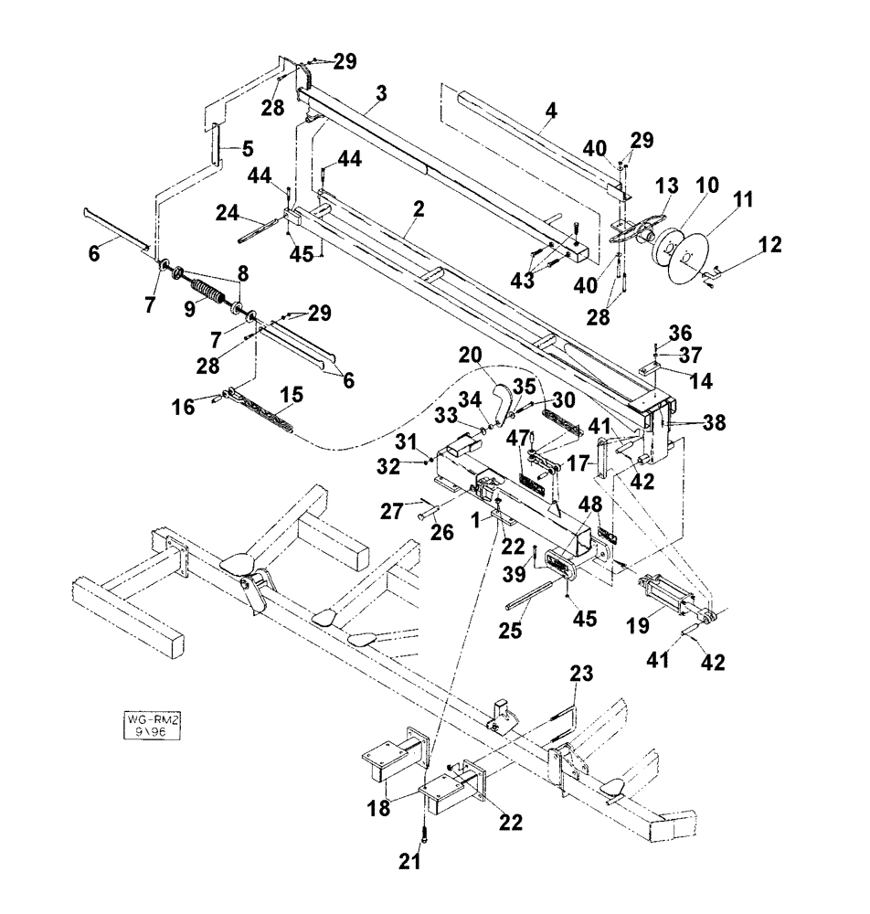 Схема запчастей Case IH 5310 - (75.200.12) - 16-30 ROW MARKER (09) - CHASSIS/ATTACHMENTS