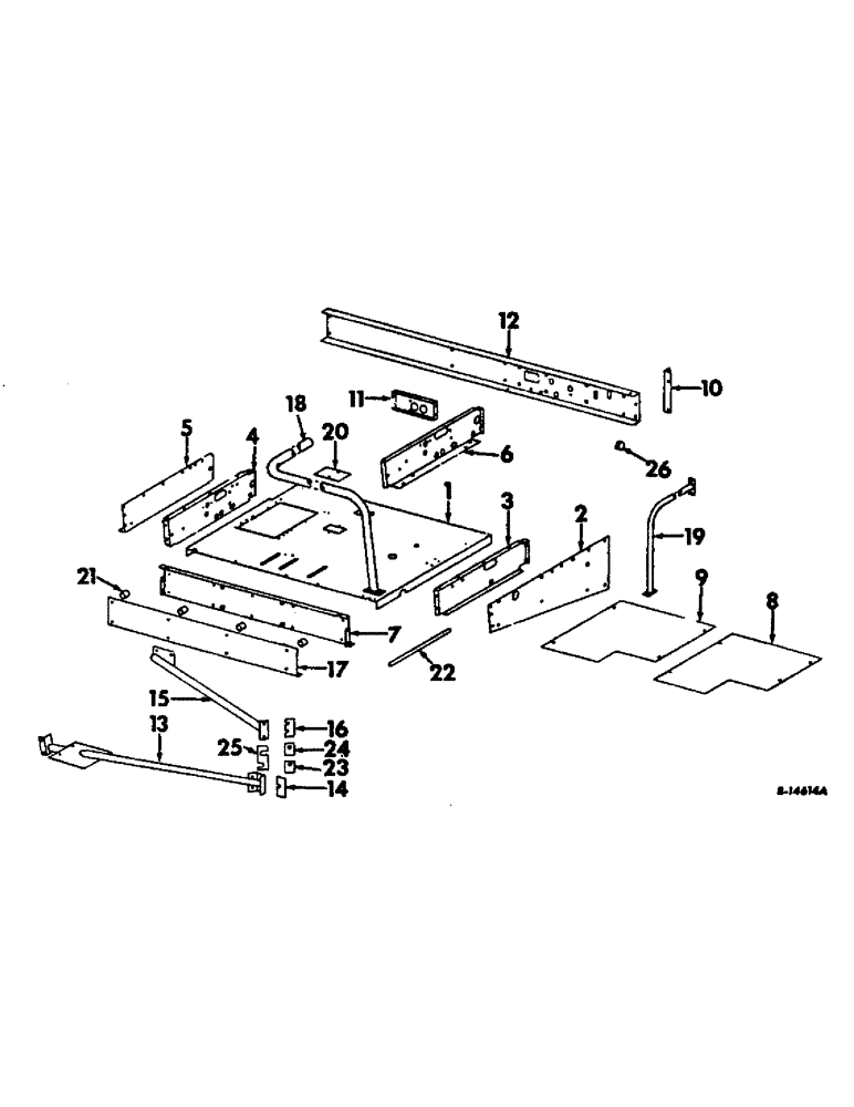 Схема запчастей Case IH 915 - (M-02) - SEAT, OPERATORS PLATFORM & MISC., OPERATORS PLATFORM (10) - OPERATORS PLATFORM
