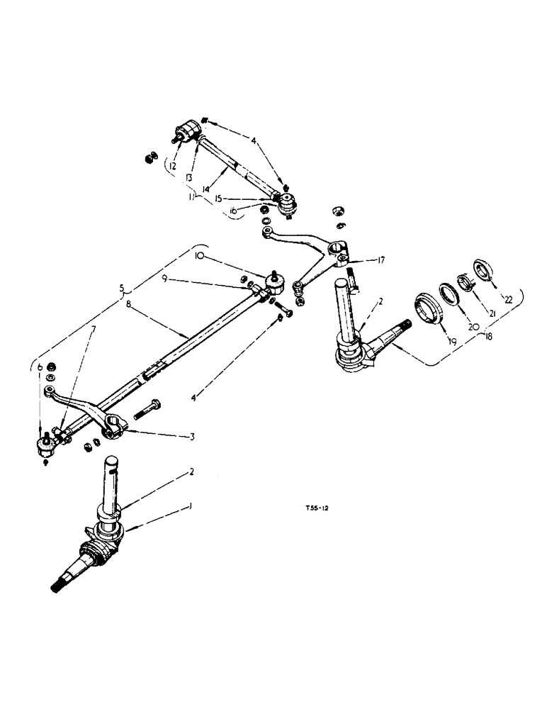 Схема запчастей Case IH 276 - (4-16) - STEERING KNUCKLES (05) - STEERING