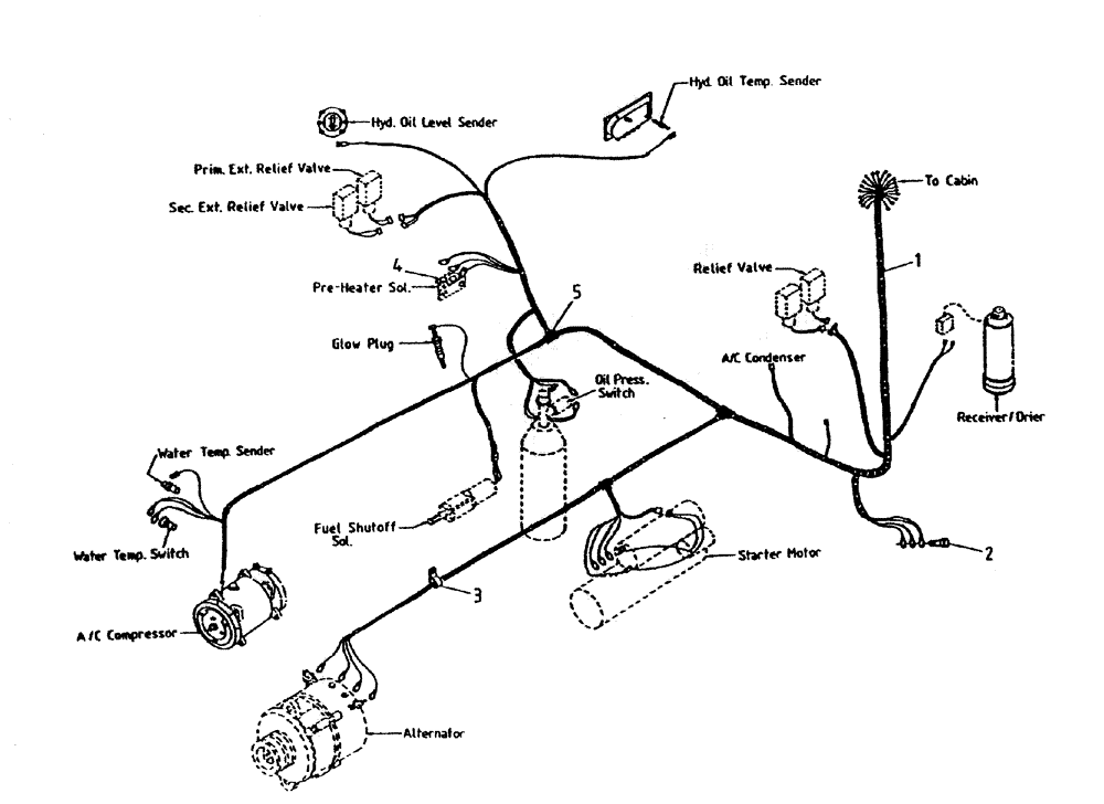 Схема запчастей Case IH 7700 - (C05-20) - ENGINE WIRING (108) Engine & Engine Attachments