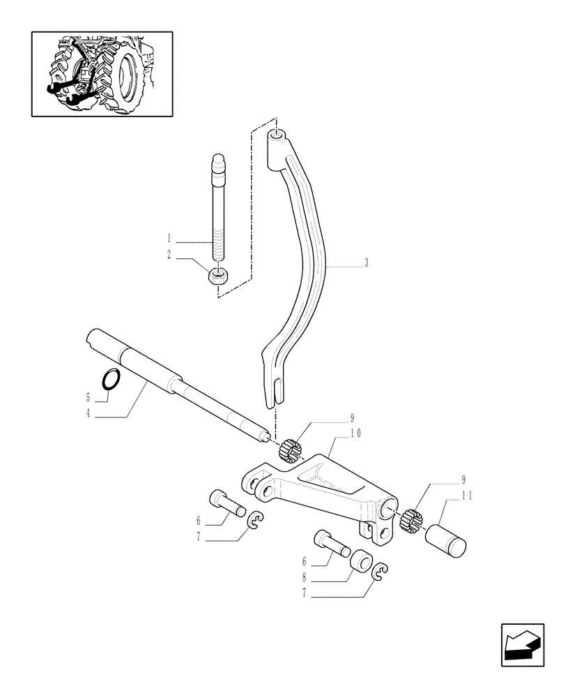 Схема запчастей Case IH JX1075C - (1.89.6[01]) - IMPLEMENT CARRIER (09) - IMPLEMENT LIFT