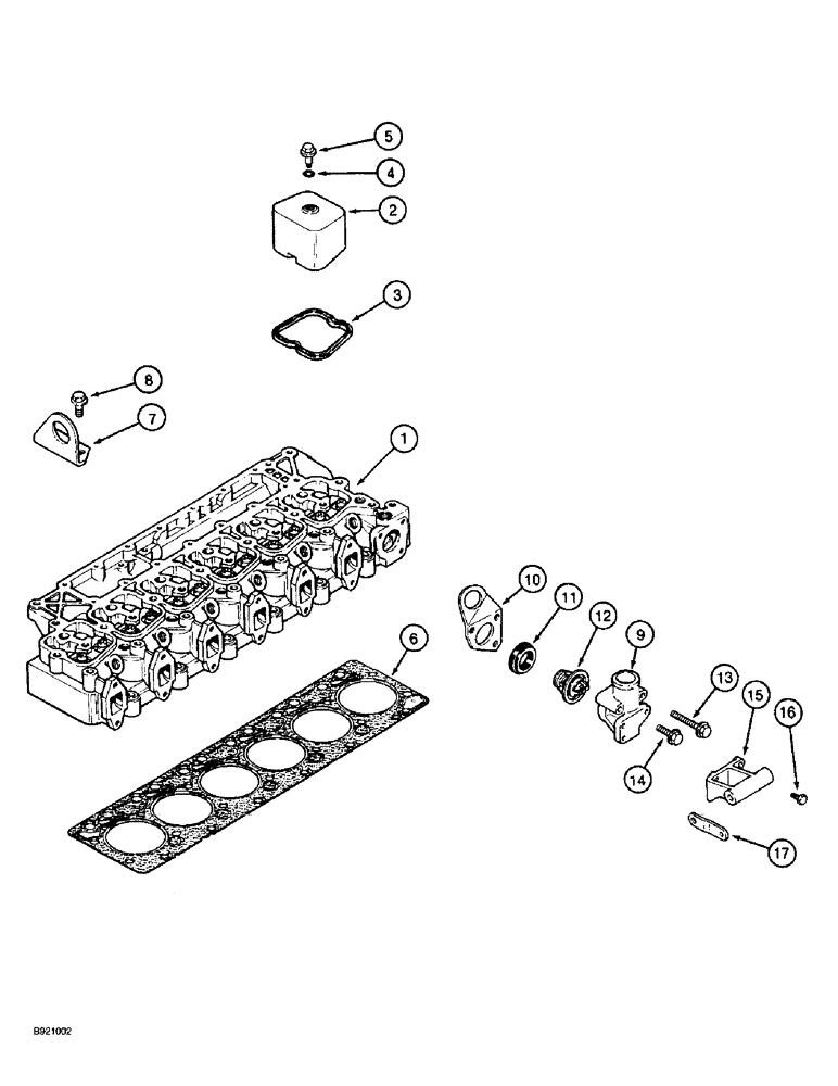 Схема запчастей Case IH 2022 - (2-48) - CYLINDER HEAD COVERS AND GASKET, 6TA-590 ENGINE (01) - ENGINE