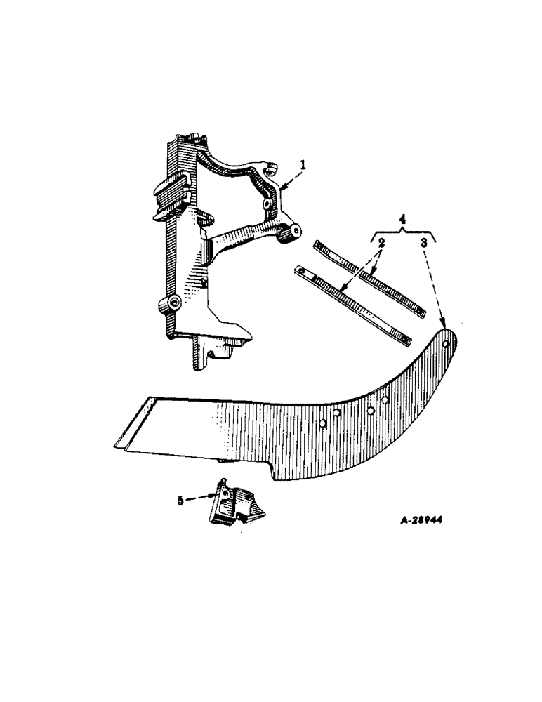 Схема запчастей Case IH 251 - (X-12) - REGULAR RUNNER OPENER AND BOOT 