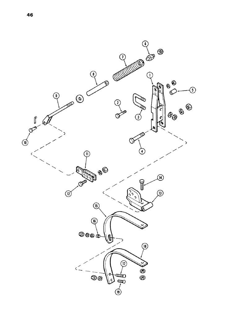 Схема запчастей Case IH 100-SERIES - (46) - PITCHMASTER SHANK - HEAVY DUTY 
